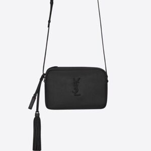 YSL Lou Camera bag in smooth leather black 100% authentic!